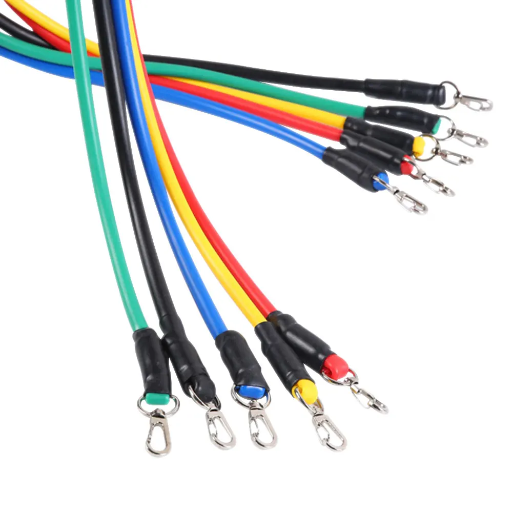 11 шт./компл. канат для перетягивания Фитнес упражнения Эспандеры латекс трубы педаль Excerciser тела тренировки йоги