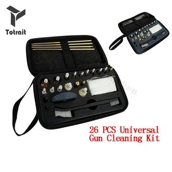 

TOtrait 26pcs Universal Gun Cleaning Kit For Rifle Pistol Handgun Shotgun Brush Tool Professional Hunting Gun Accessories