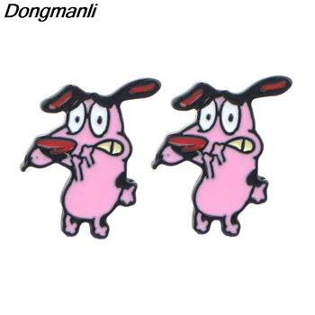 

P4190 Wholesale 20pair / lot Cute Dog Studs Earrings For Womens Enamel Earrings Party Jewelry Gifts Girls