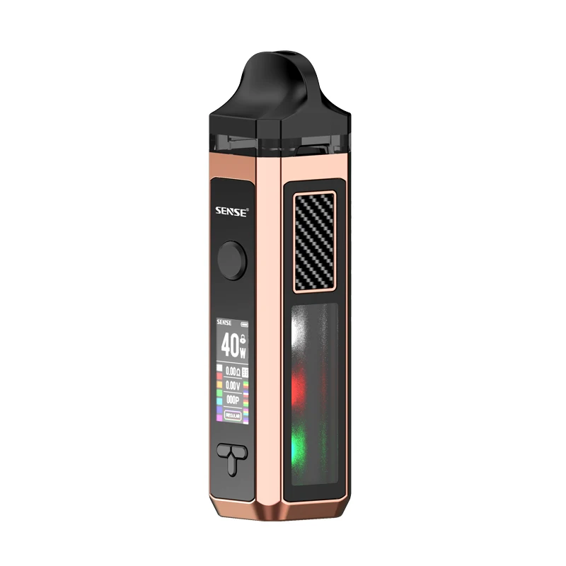 SENSE Herakes Pod Vape комплект Макс 40 Вт Mod 1500 мАч батарея и 6 мл многоразовый картридж Ом