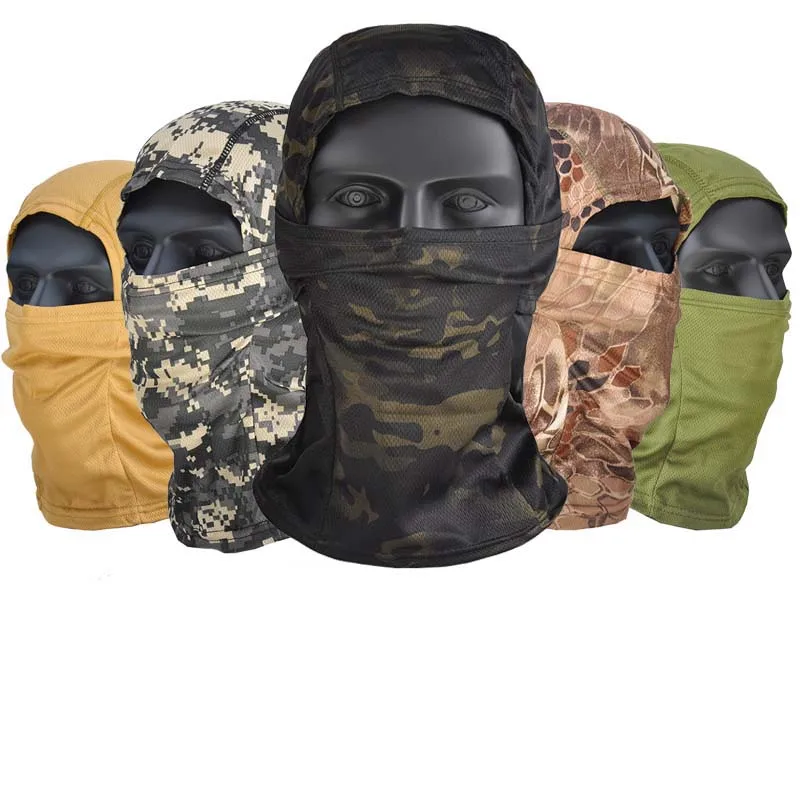 Full-Face-Mask Cap-Scarf Helmet-Liner Cycling Camouflage Balaclava Airsoft Army Hunting