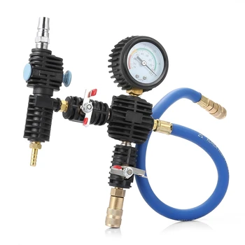 

Hot Auto Coolant Vacuum Kit Cooling System Radiator Set Refill and Purging Tool Universal for automotive cooling systems leak te