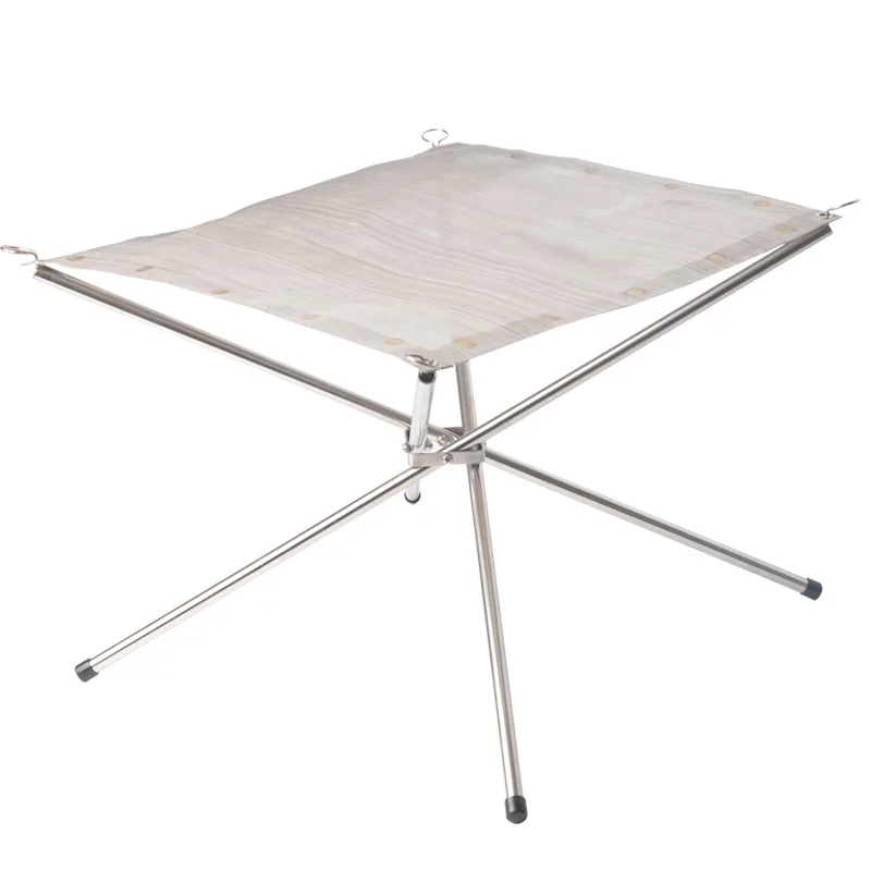 

Charcoal Stove Fire Frame Foldable Portable Corrosion Resistant Outdoor Camping Barbecue Equipments Fire Pit Stand Fuel Rack