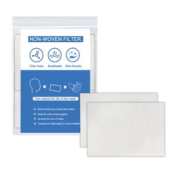 

10-100PCS Non-woven Disposable Filter Face Mask Filter Breathing Filter