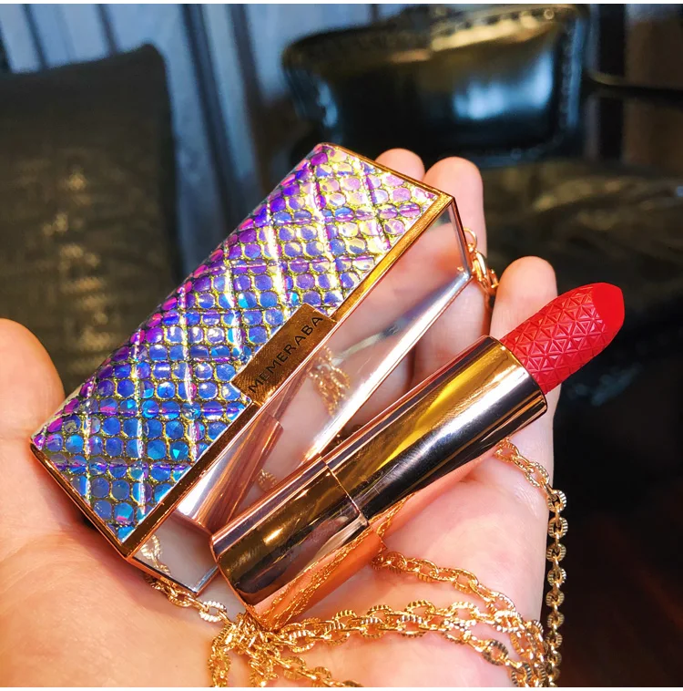 Матовая водостойкая губная помада 3 цвета стойкий блеск для губ телесный бархат