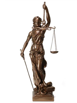 

COPPER MATERIAL JUSTICE FAIR JUSTICE GODDESS GIFTS SCULPTURE STATUE LAWYER OFFICE LEGAL BALANCE DECORATION HOME DECOR RESIN