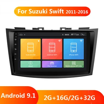 

For Suzuki Swift 2011-2015 2016 Car Radio Multimedia Video Player Navigation GPS Android 9.1 2G+32G 2.5D 9 inch Screen Head Unit
