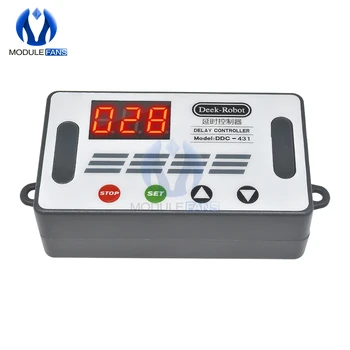 

DC 6V-30V 12V High Level Trigger Delay Timer Relay 3 Bits Digital Tube LED Display 4 Control Switch Relay Case for Car