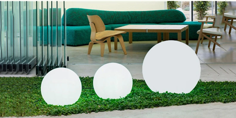 JXYINDUSTRIAL PE(полиэтилен) светодиодный шар 25 см садовые шары украшения 30 см/40 см/50 см