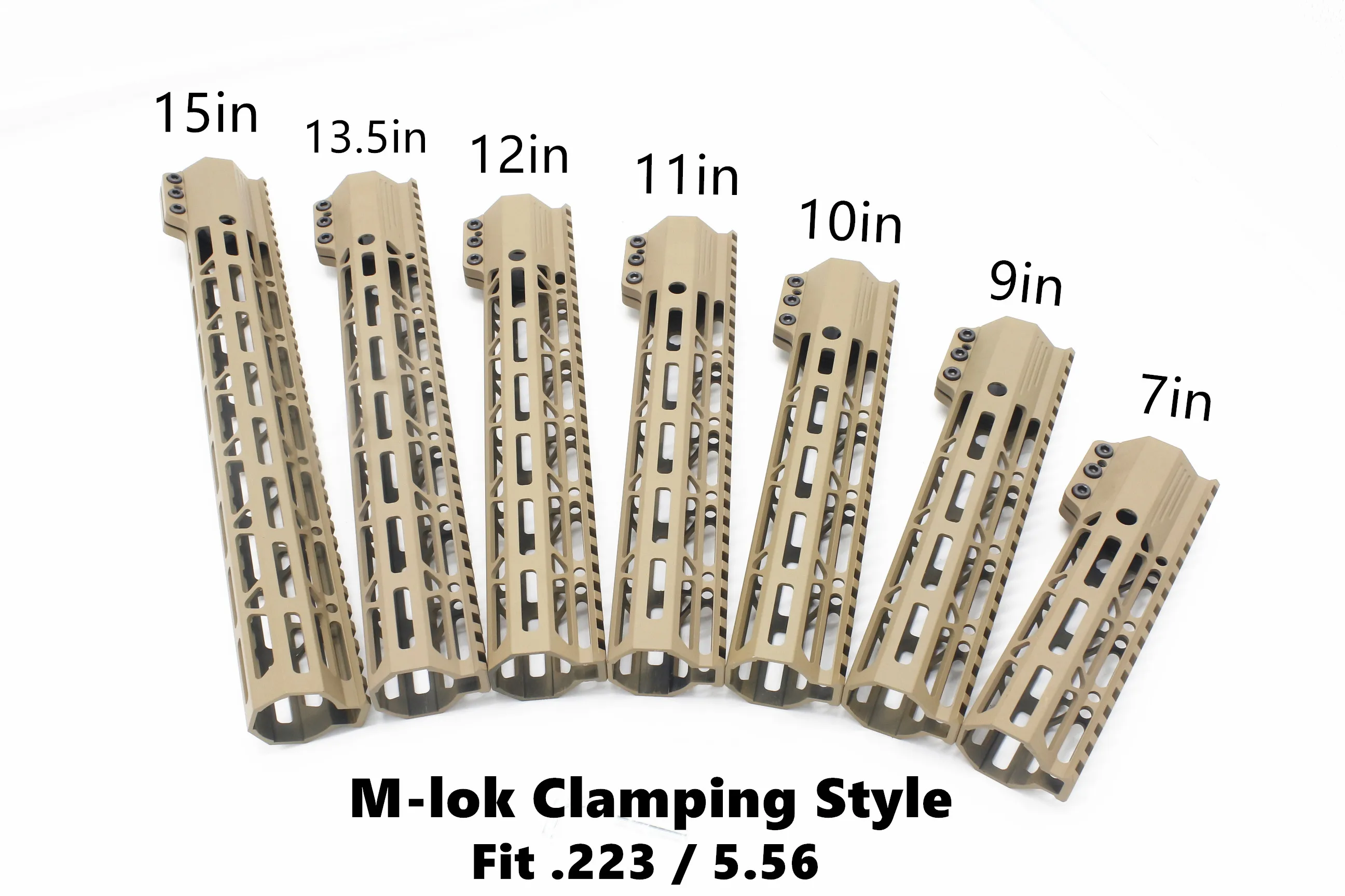 Горячий зажим Стиль 7 ''-15'' Тактический Mlok Handguard бесплатно поплавок рейка крепление Охотничьи аксессуары