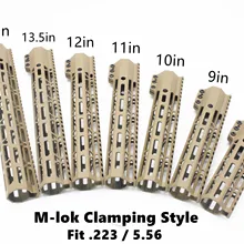Горячий зажим Стиль 7 ''-15'' Тактический Mlok Handguard бесплатно поплавок рейка крепление Охотничьи аксессуары