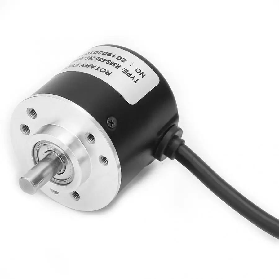 

Universal Rolling Encoder 5-26V AB Two-phase Signal Encoder Open-collector Output 6mm Shaft with 2M Cable