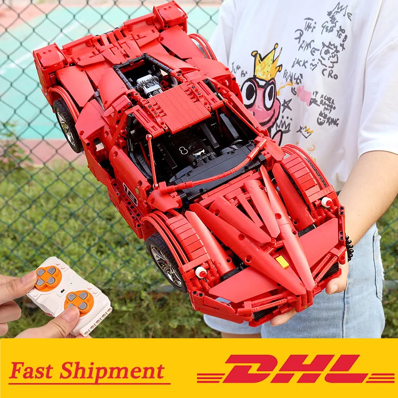 

2101Pcs Racers Ferrared Enzo Super Car 1:8 Scale Sports Car Compatible Legoland 8653 Technic Building Blocks Bricks Toys gift