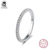 ORSA JEWELS-Anillo de boda de lujo para mujer, joyería de plata 925, joya de compromiso de piedra CZ para mujer, SR63-R ► Foto 1/5