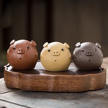 LUWU zisha чай питомец милый поросенок фиолетовая глиняная чайная игрушка чайный набор кунг-фу украшение