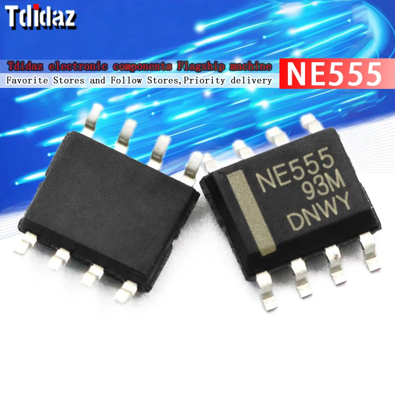 10 шт. NE555 555 SOP8 NE555D таймеры SMD SOP-8 SOP новый и оригинальный чипсет IC | Электронные