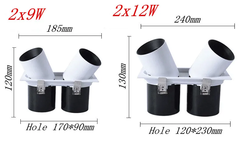 嵌入式射灯_cob可伸缩led嵌入式射灯单灯双头室内酒店工程---阿里巴巴_02_19
