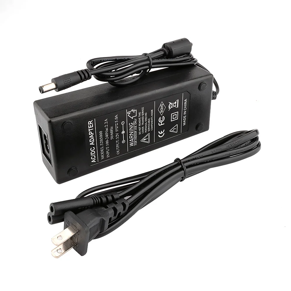US Plug AIYIMA 32 В AC100V-240V адаптер DC32V 5A ЕС вилка США Штекер 5,5x2,5 мм зарядное устройство для TAS5613 TPA3255 TDA7498E усилитель - Цвет: US Plug