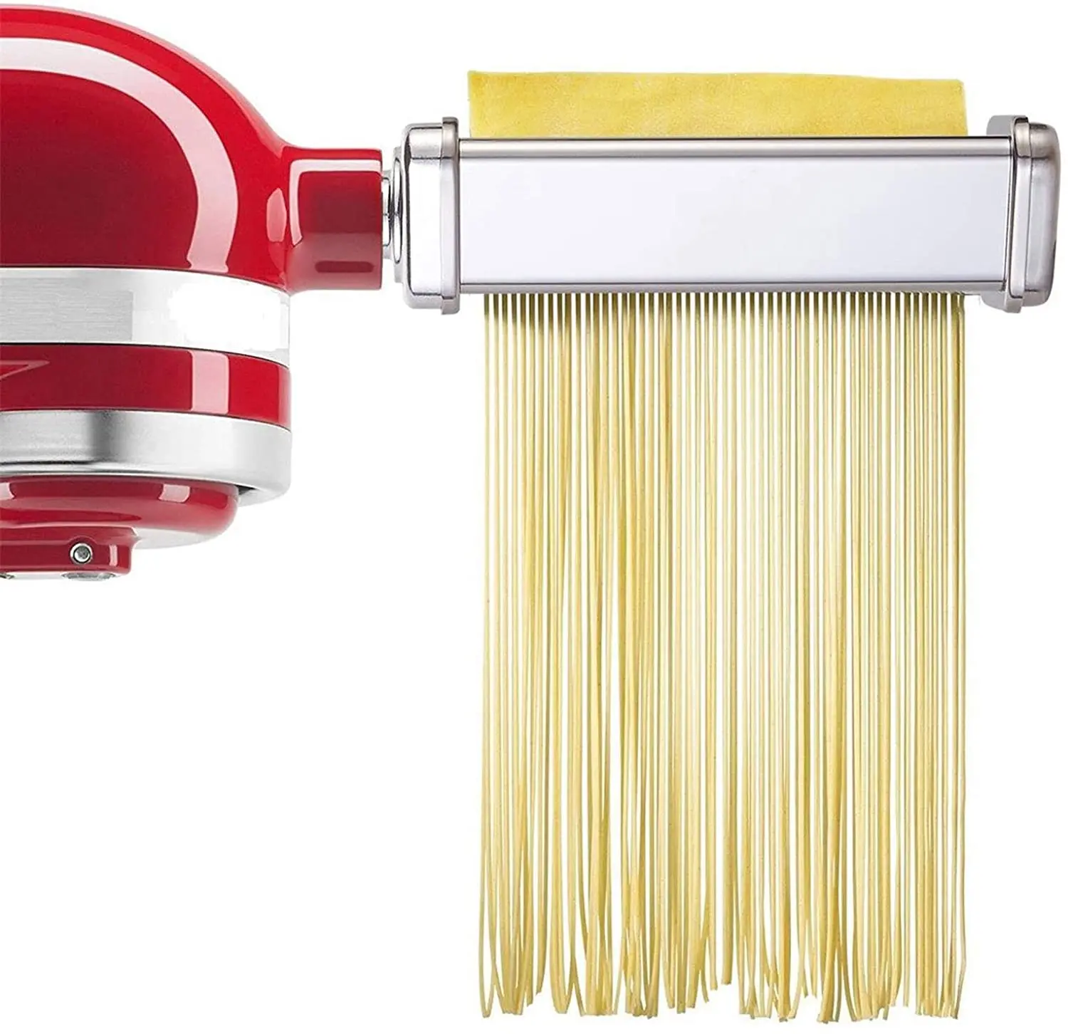 NEW 3-Piece Pasta Roller & Cutter Set Attachment for KitchenAid Stand Mixers,Stainless Steel Pasta Maker Accessory by LEDACE