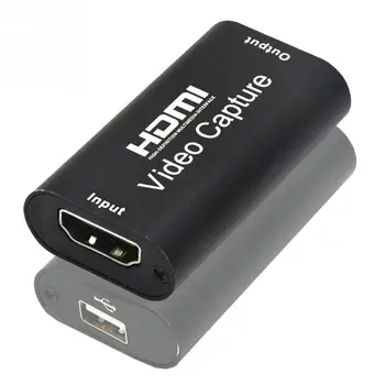 

HDMI To USB 2.0 Home Office Live Streaming Computer Components Universal Teaching Video Card Mini Metal Portable HD 1080P