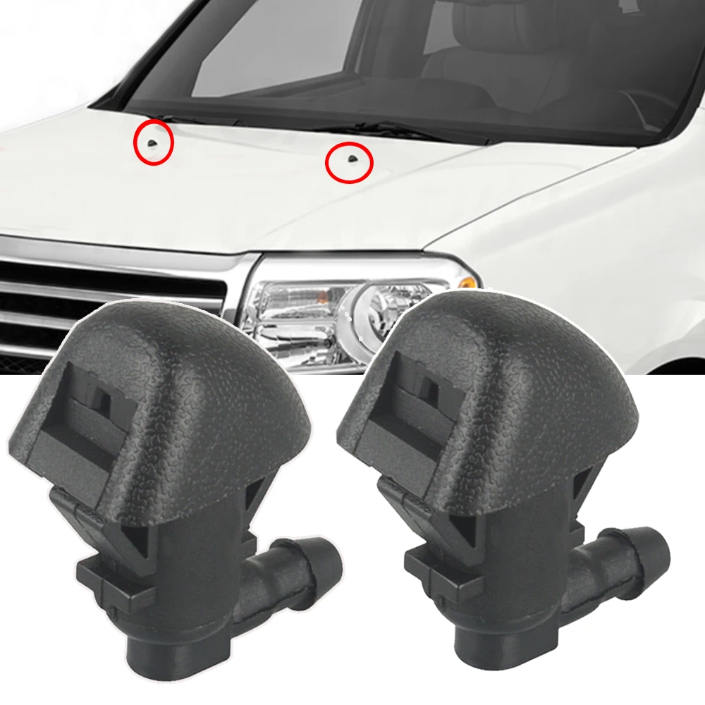 2PcsFrontWindshieldWiperWasherJetNozzle76810SZAA01ZA