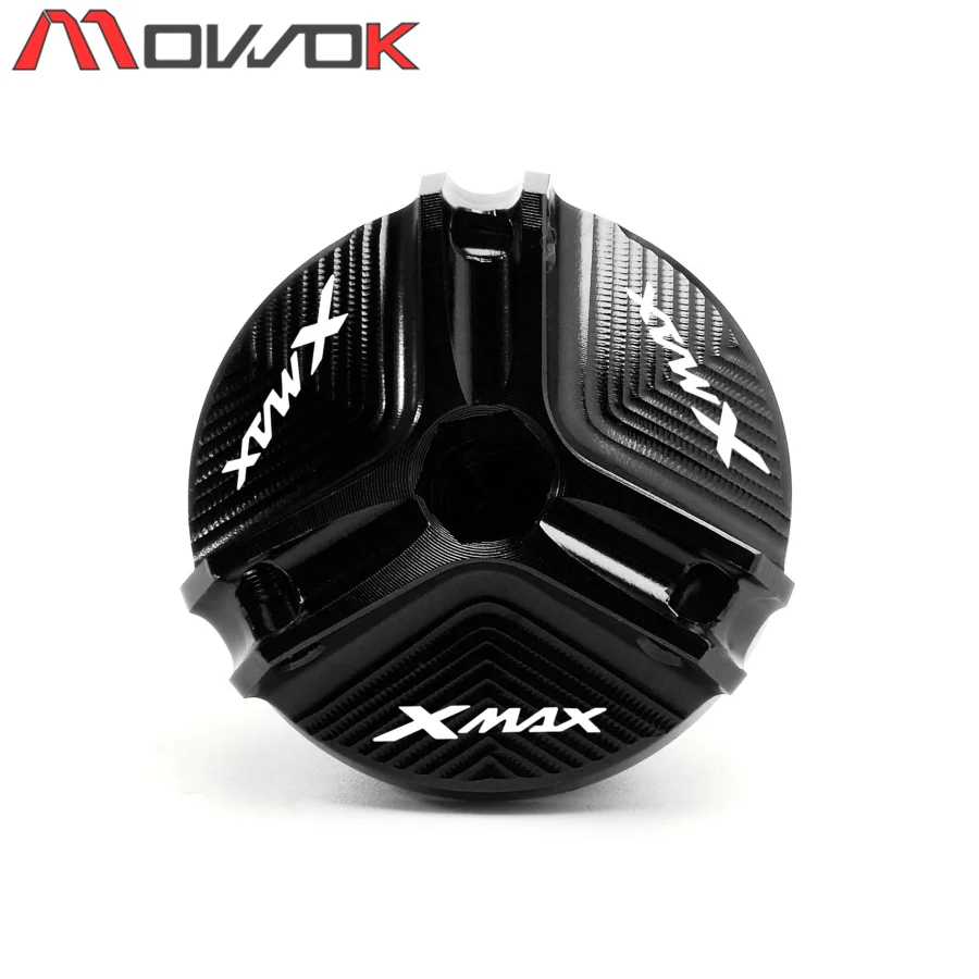 Алюминиевая крышка наполнителя двигателя M20 * 1 5 с логотипом XMAX для мотоцикла ЧПУ