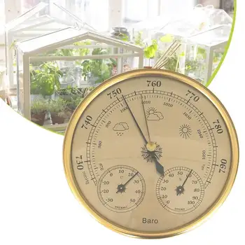 

Wall Mounted High Accuracy Household Barometers Thermometer Hygrometer Pressure Gauge Air Weather Station Hanging Instrument