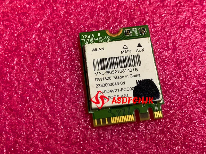 Original For Dell Wifi 1820 Dw1820 802.11ac And Bluetooth 4.1 Dual Band ...