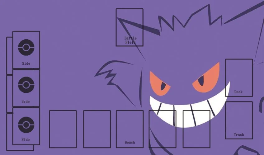 

Takara Tomy PTCG Accessories Pokemon Card Board Game Playmat Gengar Toys for Children