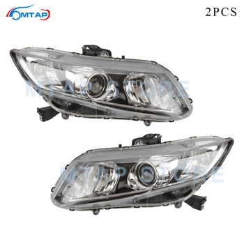 

MTAP 2PCS Headlamp Headlight Assy Halogen HID For Honda For CIVIC FB2 2012 2013 2014 2015 Front Xenon Bumper Head light Lamp