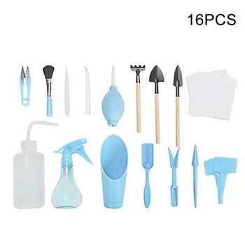 

12/16pcs Garden Planter Kit Succulent Planting DIY Tool Set Transplant Seedling Tool Bonsai Fertilizer Drilling Device