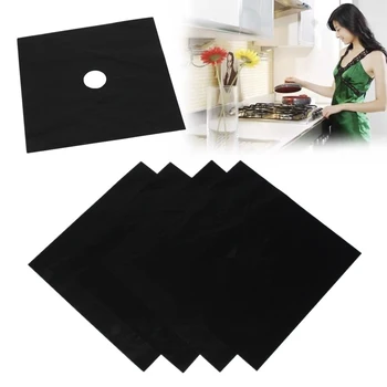 

Hoomall Glass Fiber Gas Stove Protectors Reusable Gas Stove Burner Cover Liner Mat Pad Fit Almost Gas Stove Kitchen Gadgets