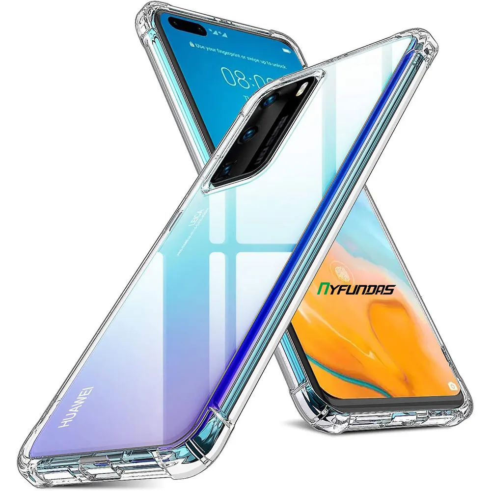 Чехол для Huawei P40 Pro P30 Lite P20 Mate 30 20 P Smart Z 2019 Nova 5T Honor 10i 8X прозрачный силиконовый чехол