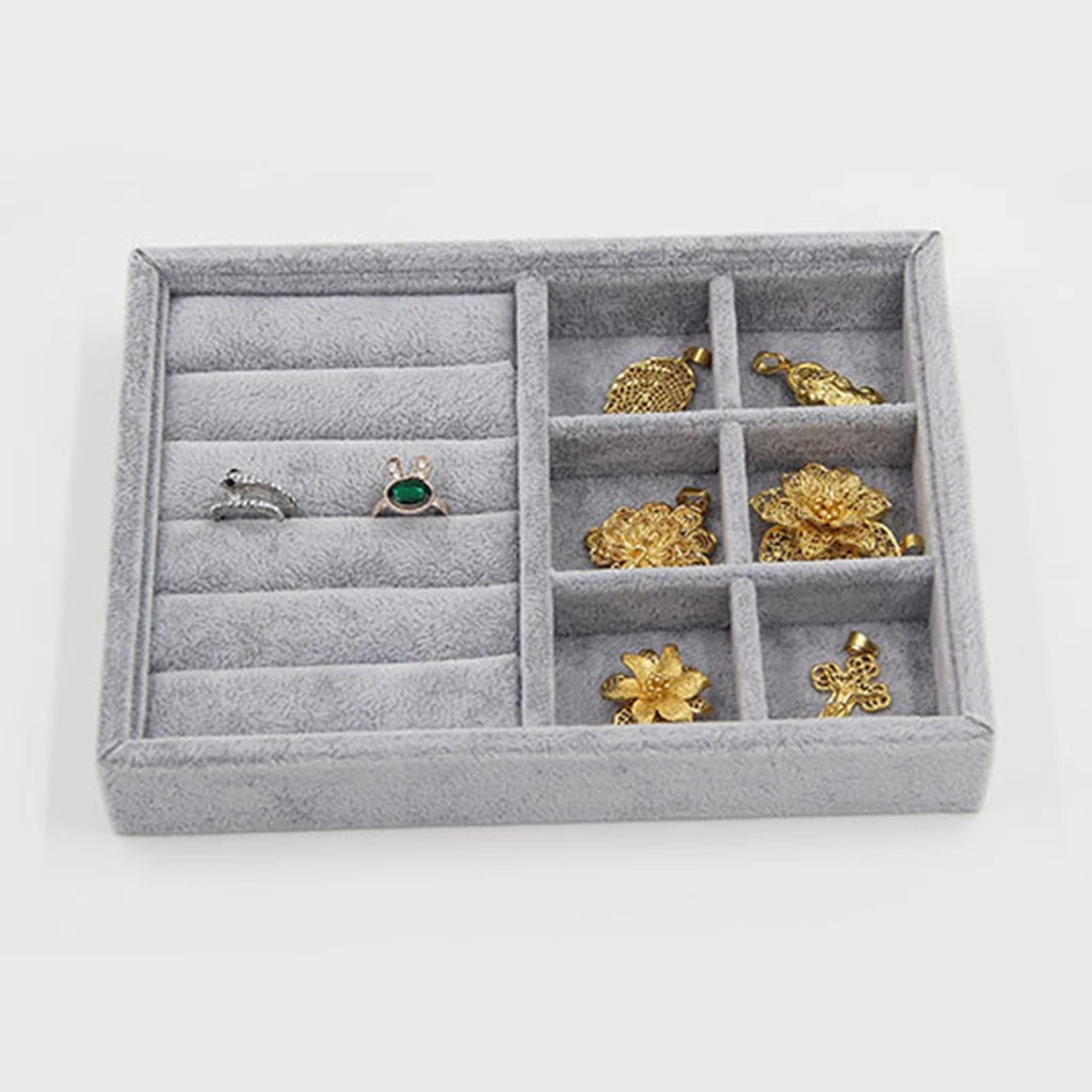 Jewelry Tray Drawer Insert Display Show Case Organizer for Necklace Bracelet