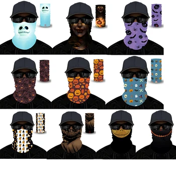 

Half Masks Christmas Decoration Party Skull Multi-Function Magic Scarf Turban Riding Full Face Mask Headband Bandanas Women Men