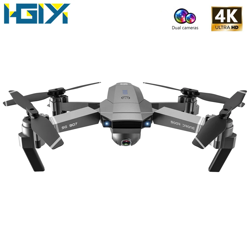 Профессиональный радиоуправляемый Дрон HGIYI SG907 SG901 gps Wi Fi FPV 1080P 4K HD складной