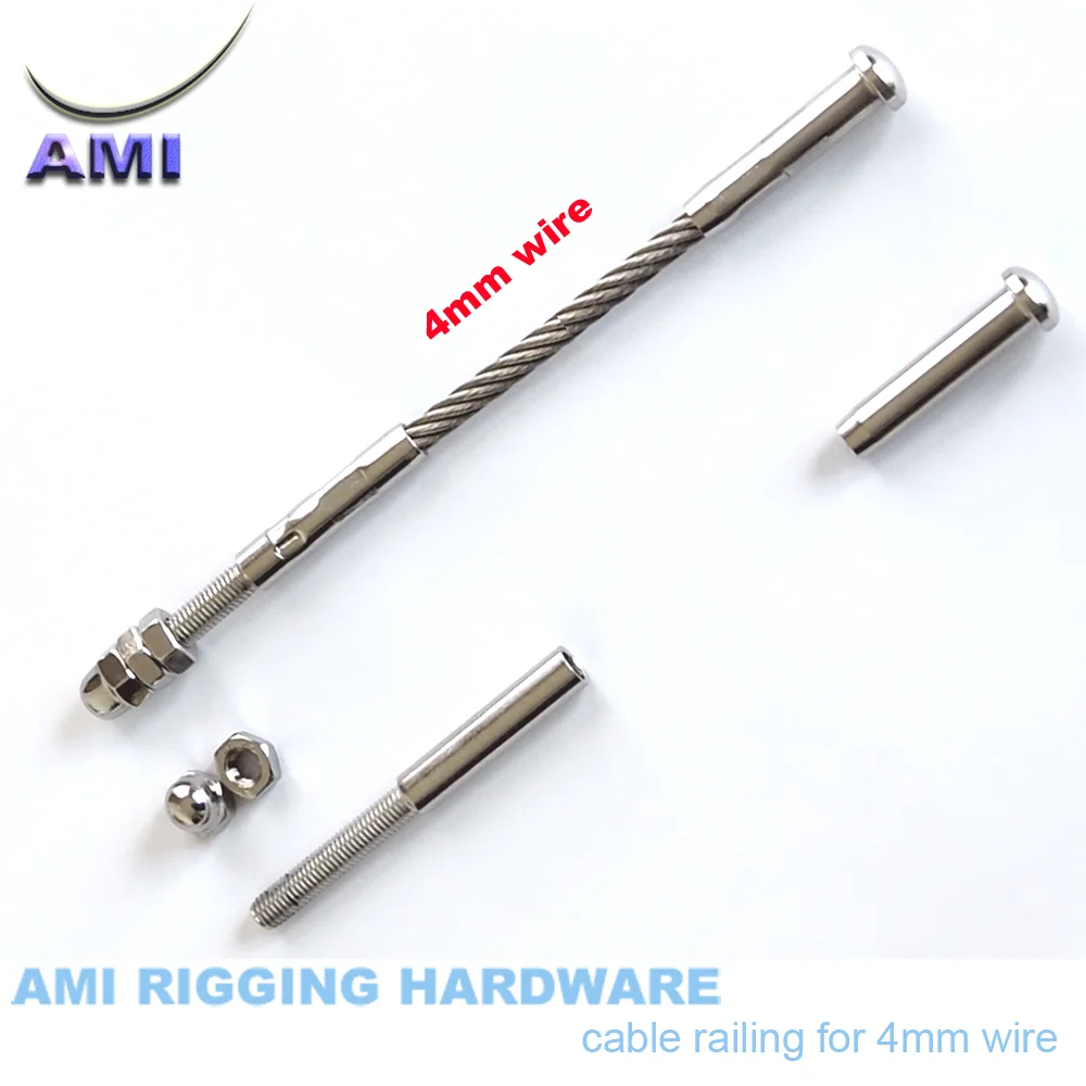 4mm Galvanized Wire Rope Catenary Kit With  X2 Hook On Plate & Fittings 