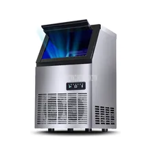70 кг/день Автоматическая электрическая квадратная форма льдогенератор Blu-Ray дезинфицирующий кубик льда делая машину для молоко чай кофе бар магазин HZB-60
