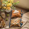 Retro Home Living Room Bedroom Multi-purpose Tissue Box, Aperextraction Box, Printed Pattern Fabric Car Tissue Paper Storage Box 1