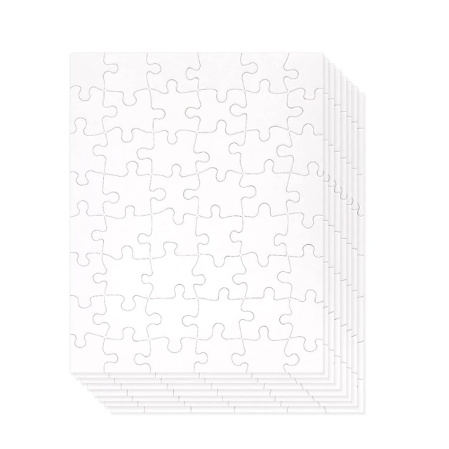 Puzzle en carton 18 x 13 cm 24 pièces Sublimation Transfert Thermique