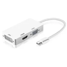 

3 in 1 Thunderbolt Port Mini Displayport Hdmi-compatible DVI VGA Display Port Adapter Cable for Macbook Air iMac Microsoft