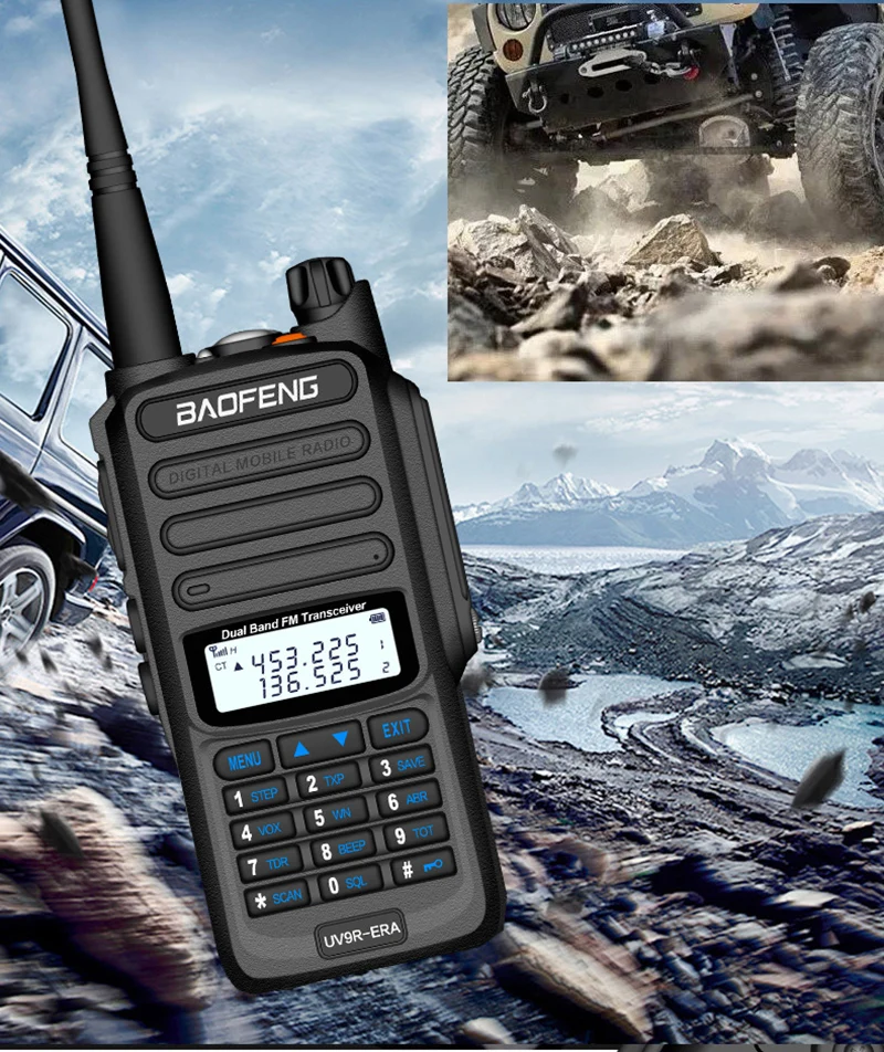 2шт 25 км BaoFeng UV-9R ERA 10 Вт 4500 мАч выше, чем baofeng UV-9R плюс dmr cb радио comunicador Водонепроницаемая рация
