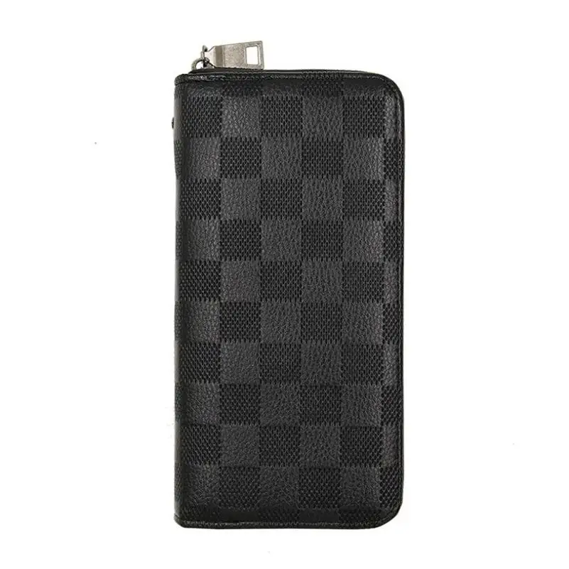 

Men's Multifunction Wallet PU Leather Purse For Men High Capacity Clutch Wallets Long Zipper Wallet Male Business Money Bag