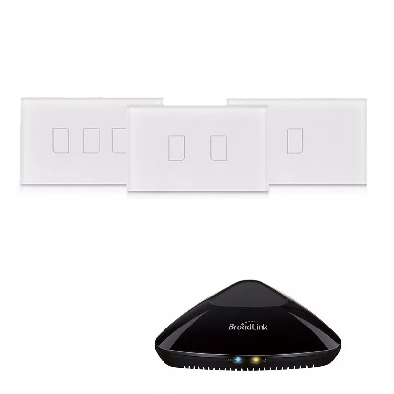 Broadlink TC2 US AC110 230V смарт выключатель света Сенсорная панель беспроводной