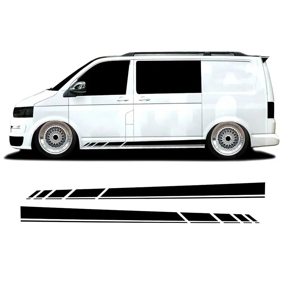 Боковой полосы для VW Transporter T5 T6 T4 наклейки Camper на фургон винил Camper|Наклейки
