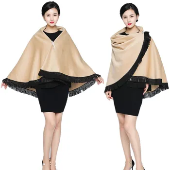 

150x150cm Multi-function Windbreaker Cape For Prom Silky Satin scarf women elegant Bridal Capes Blanket Shawl накидка женская
