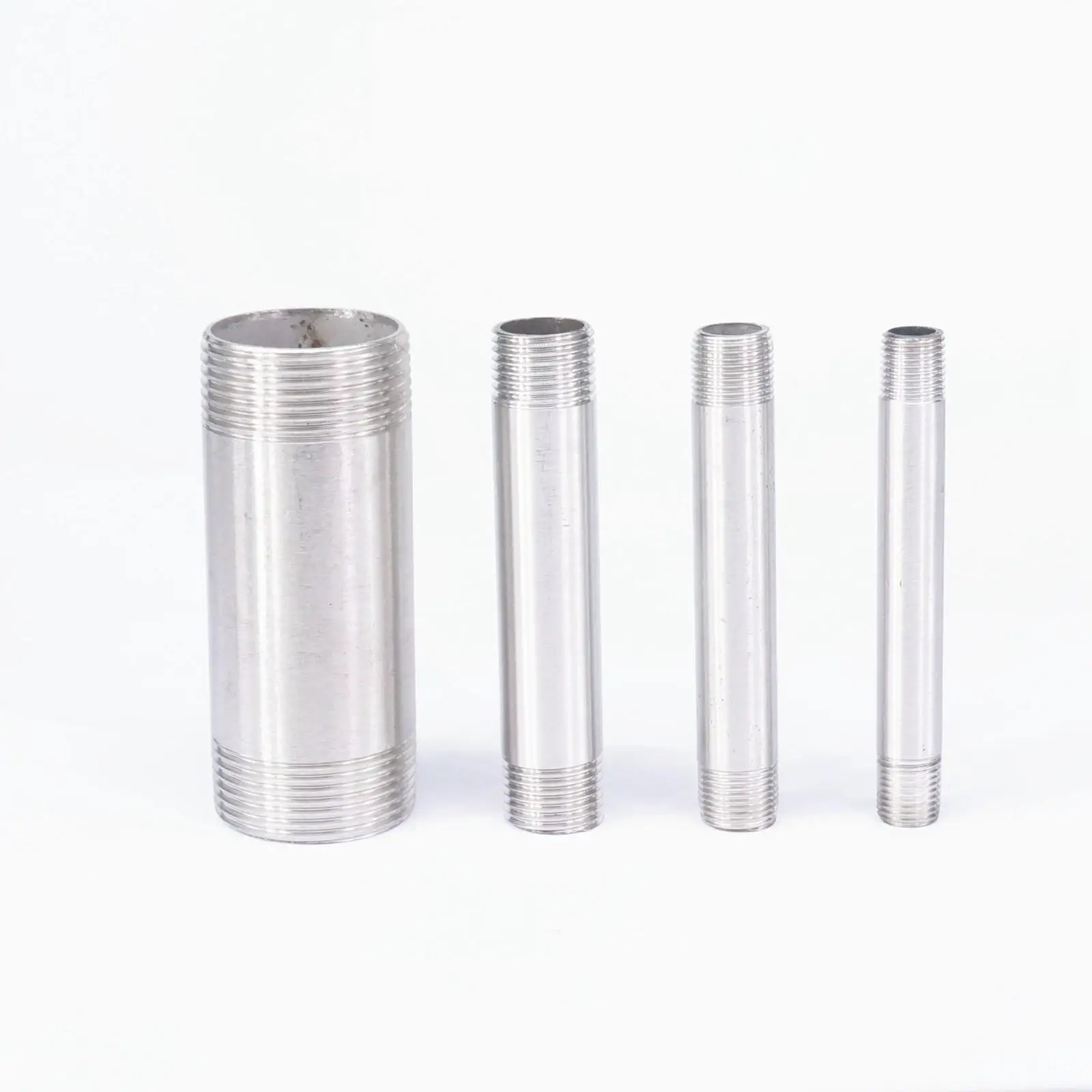 1/4 &quot3/8&quot 1/2 &quot3/4&quot 1 &quot2&quot BSP Мужская длина 100 мм баррель ниппель 304 фитинги из