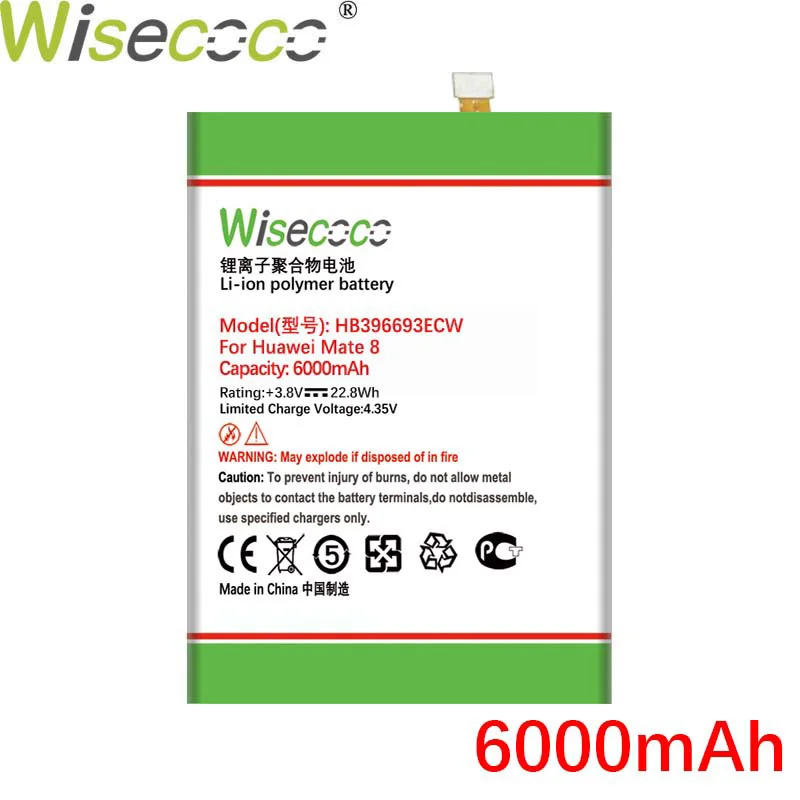 Wisecoco высокой емкости HB396693ECW Аккумулятор для Huawei Mate 8 NXT-AL10 NXT-TL00 NXT-CL00 NXT-DL00 Mate8 NXT-L09