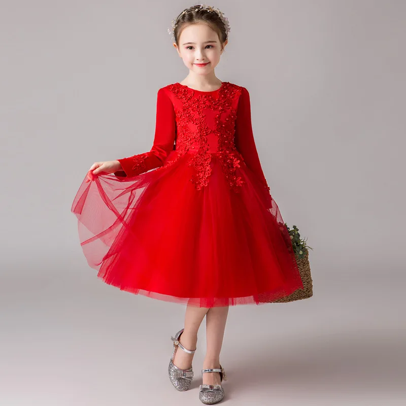 girls long sleeve holiday dress