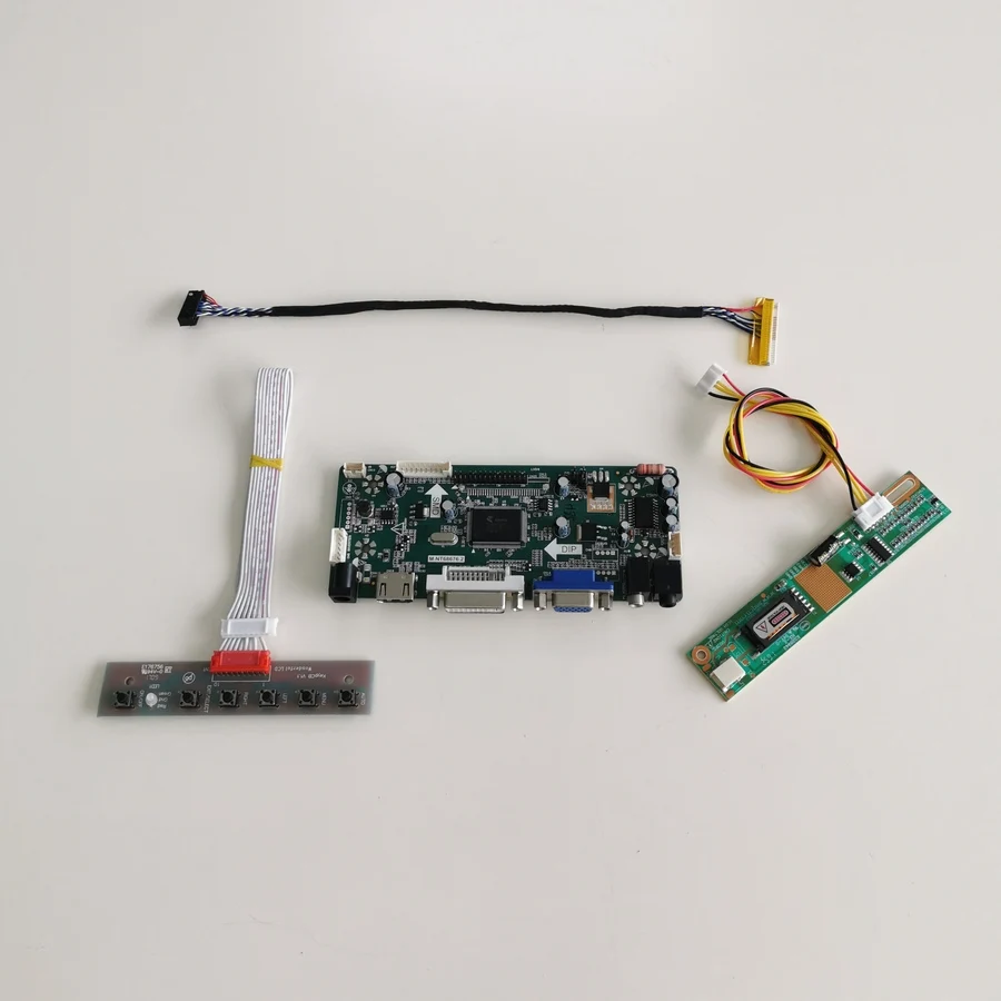Для HT13X12-103 HT13X13-213 VGA, HDMI, DVI М. NT68676 экран drive плата контроллера 13," 1024*768 ЖК-дисплей панель LVDS 20-контактный разъем с холодным катодом(CCFL комплект
